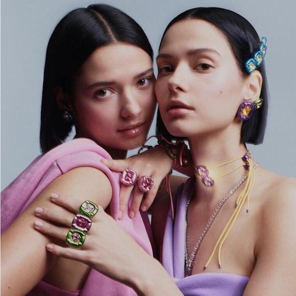 New Swarovski Crystal Dulcis Pink Ring 55 - Picture 6 of 14